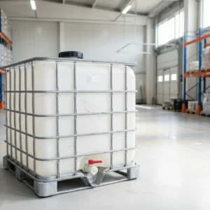 IBC kontejner 1000L B klasa – polovni, minimalni tragovi korišćenja, potpuno funkcionalan, HDPE u metalnom kavezu