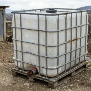 IBC kontejner 1000L C klasa – najpovoljniji, vidljivi tragovi korišćenja, potpuno funkcionalan, HDPE u metalnom kavezu