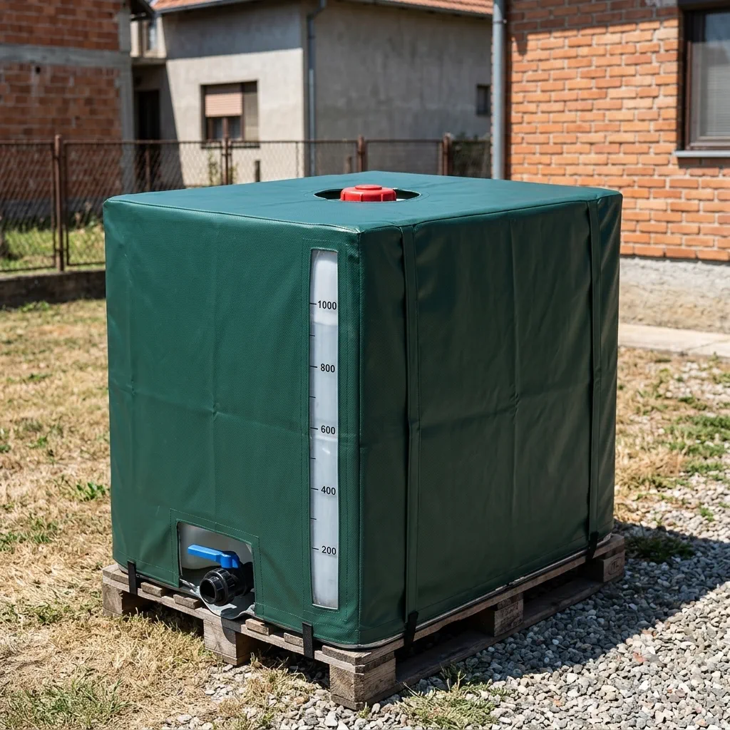 IBC kontejner sa ceradom za zaštitu od sunca