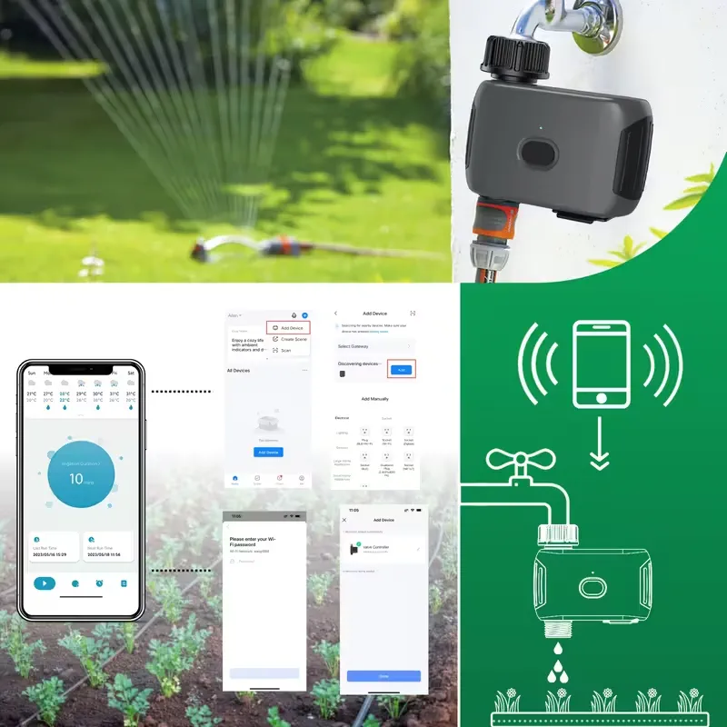 WiFi tajmer za zalivanje - uparivanje preko aplikacije i upravljanje zalivanjem sa telefona